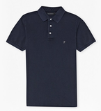 French Connection Simple Garment Dye Polo Shirt